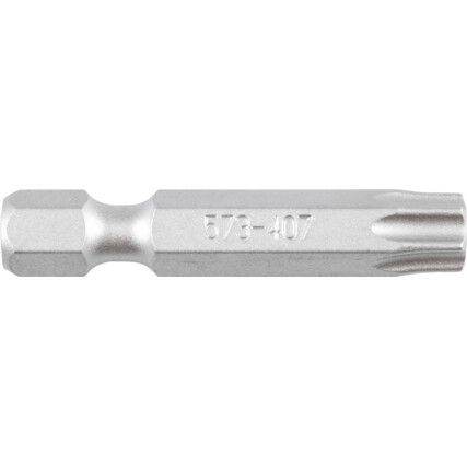 Screwdriver Bit, TX40, Torx, 1/4" Hex