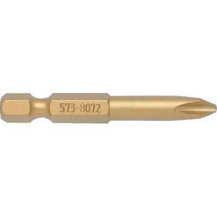 Screwdriver Bit, PH2, Phillips, 1/4" Hex