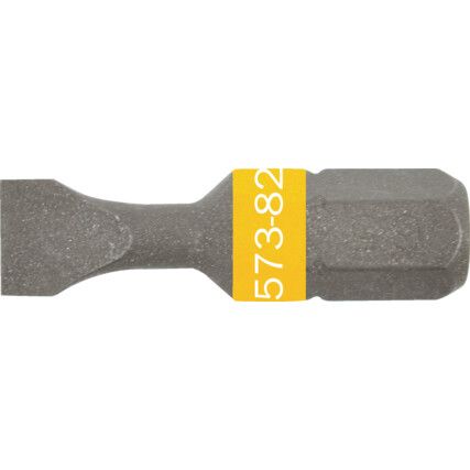 Screwdriver Bit, 0.8 x 4.0, Slotted, 1/4" Hex