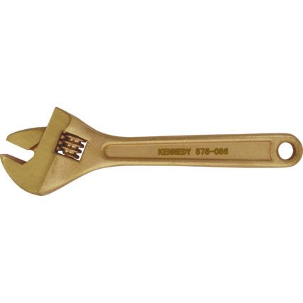 Single End, Non-Sparking Adjustable Spanner, 150mm, Metric