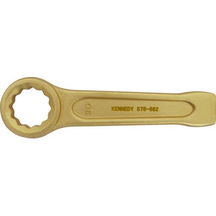 Single End, Non-Sparking Open End Slogging Spanner, 55mm, Metric