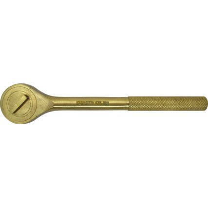 1/2in. Square Drive Non-Sparking Ratchet Handle, 245mm, Aluminium Bronze