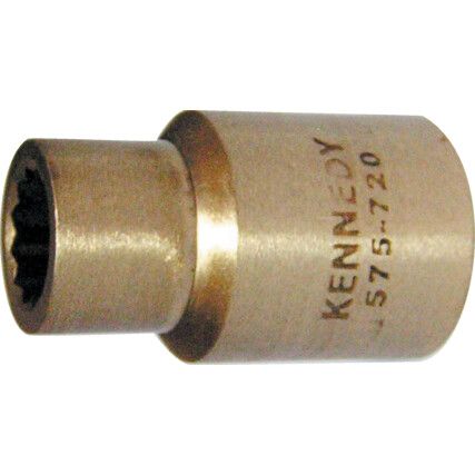 1/2in. Drive,  Non-Sparking Socket, 30mm,  Metric