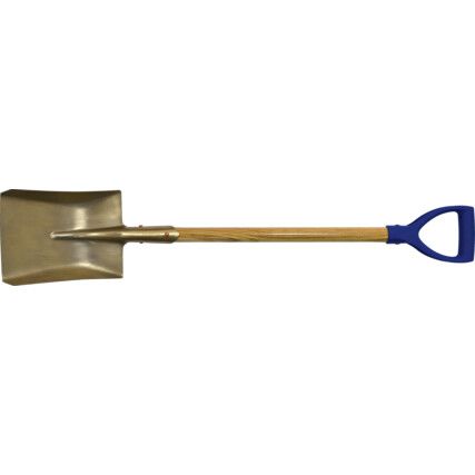 Anti-Spark Shovel, 940mm Overall Length, YD Handle, Aluminium-Bronze Blade