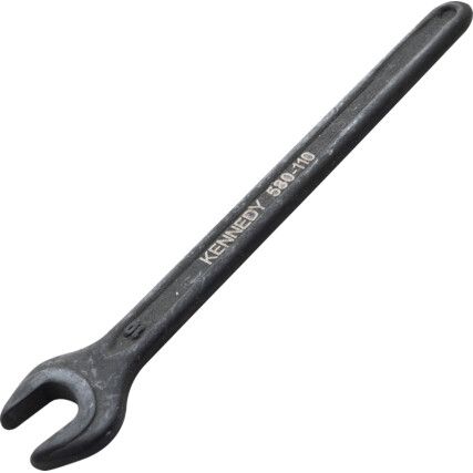 Metric Open Ended Spanner, Single End, Vanadium Steel, 10mm