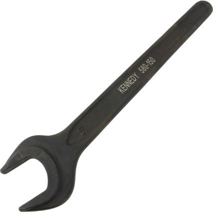 Metric Open Ended Spanner, Single End, Vanadium Steel, 50mm