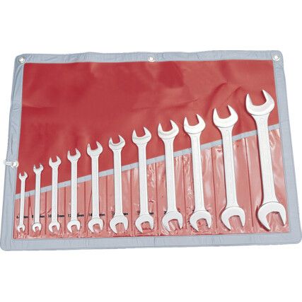 Metric, Open Ended Spanner Set, 6 - 32mm, Set of 11, Chrome Vanadium Steel