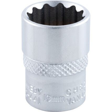 1/4in. Drive,  Bi-Hexagon Socket, 3-BAin. A/F,  Imperial,  12 Point