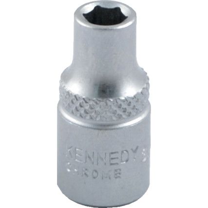 1/4in. Drive,  Hexagon Socket, 1/4in. A/F,  Imperial,  6 Point