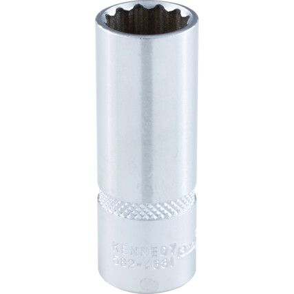 1/4in. Drive,  Bi-Hexagon Socket, 13mm,  Metric,  12 Point