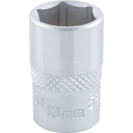 3/8in. Drive,  Hexagon Socket, 13mm,  Metric,  6 Point