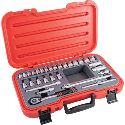 3/8in. Socket Set, Metric, Set of 30