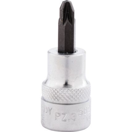 3/8in. Drive,  Screwdriver Bit Socket, No.3mm,  Metric, 4