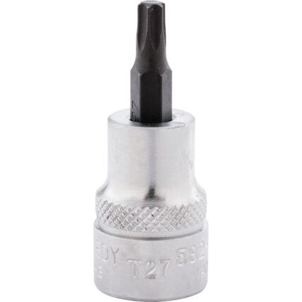 3/8in. Drive,  Torx Socket, T27mm,  Torx,  6 Point