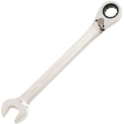 Single End, Ratcheting Combination Spanner, 10mm, Metric