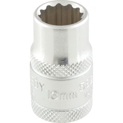 1/2in. Drive,  Bi-Hexagon Socket, 13mm,  Metric,  12 Point