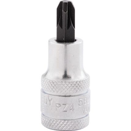 1/2in. Drive,  Screwdriver Bit Socket, No.4mm,  Metric