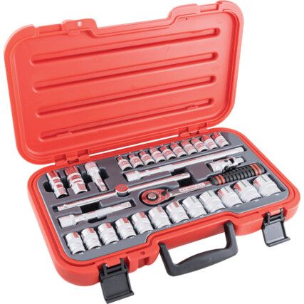 1/2in. Socket Set, Metric, Set of 30