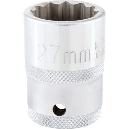 3/4in. Drive,  Bi-Hexagon Socket, 22mm,  Metric,  12 Point