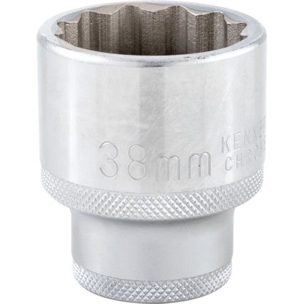 3/4in. Drive,  Bi-Hexagon Socket, 38mm,  Metric,  12 Point