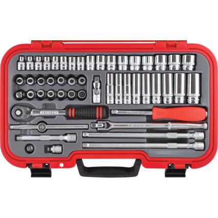 3/8in. Socket Set, Metric, Set of 50