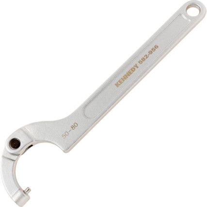 Single End, C Spanner, 80mm, Metric