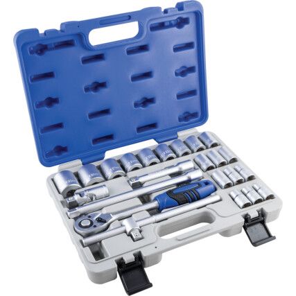 1/2in. Socket Set, Metric, Set of 23