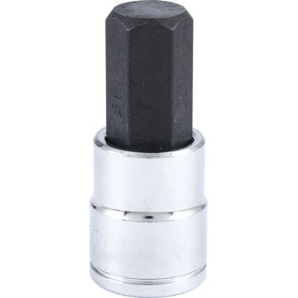 1/2in. Drive,  Hexagon Bit Socket, 17mm,  Metric