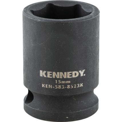 15mm Impact Socket 3/8" Square Drive