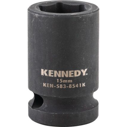 15mm Impact Socket 1/2" Square Drive