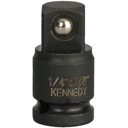 Impact Socket Reducer, 1/4In. Male x 3/8In. Female