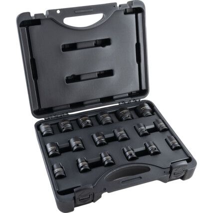 1/2in. Drive Impact Socket Set, 18 Piece