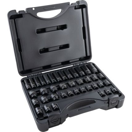 3/8in. Drive Impact Socket Set, 39 Piece