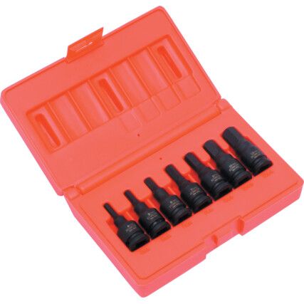 3/8in. Drive Impact Socket Set, 7 Piece