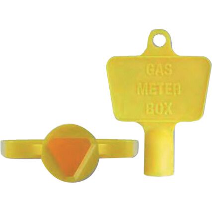 Plastic Electricity Meter Box Key Blue