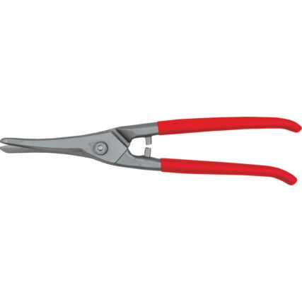 Manual Tin Snips, Cut Straight, Blade Hardened Carbon Steel