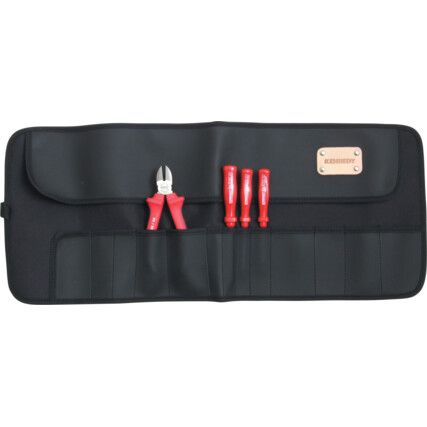 Tool Roll, PVC, Black, 14 Pockets, 650 x 270mm