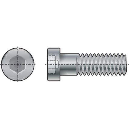 M8 x 25mm Socket Low Head Cap Screw, GR-8.8, Pack of 200