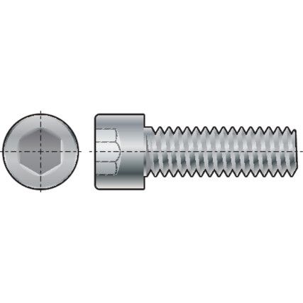 M6 x 60mm Socket Head Cap Screw, Fully Threaded, GR-12.9, Pack of 100