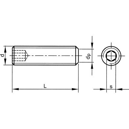 M10x20 SKT SET SCREW FLAT POINT (GR-45H) (14.9)