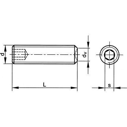 M8x12 SKT SET SCREW - PLAIN CUP (GR-45H) (14.9) 