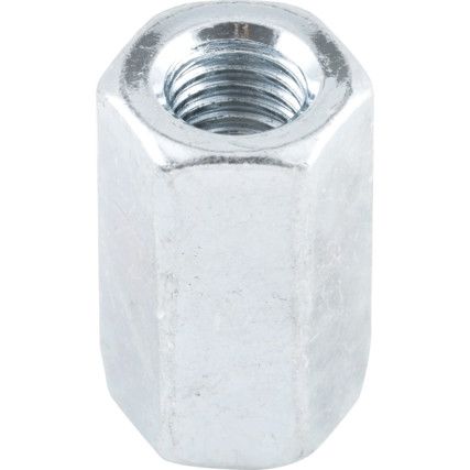 Threaded Rod, Studding Connector, Steel, 4.8, Zinc Plated, M10 x 30mm