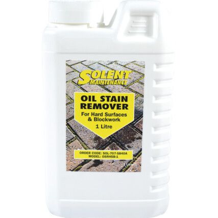 Hard Surfaces & Blockwork Oil Stain Remover, Bottle, 1ltr