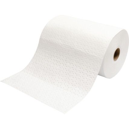 Oil Absorbent Roll, 80L Roll Absorbent Capacity, 50cm x 40m, Single Roll