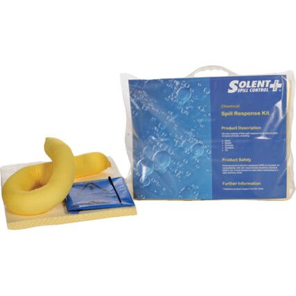 Chemical Spill Kit, 15L Absorbent Capacity Per Kit, 59 x 70 x 54cm, Bag