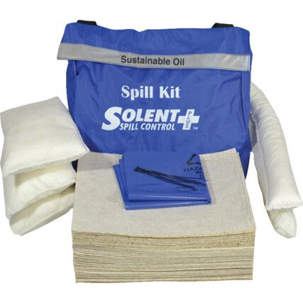 Oil Spill Kit, 50L Absorbent Capacity Per Kit, 58 x 71 x 15cm, Bag