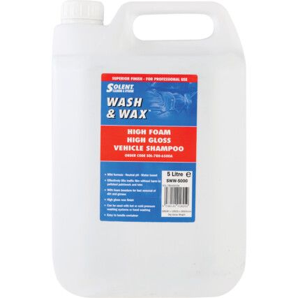 SWW-5000 WASH & WAX 5LTR