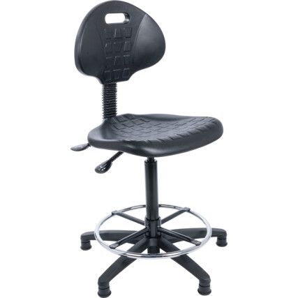 HIGH INDUSTRIAL POLYURETHANE CHAIR BLACK