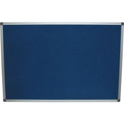 FELT NOTICE BOARD 1200x900mm BLUE ALUMINIUM TRIM