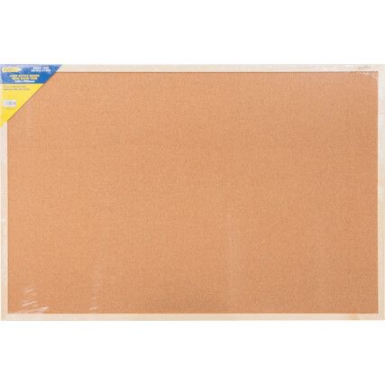 CORK NOTICE BOARD 600x900 mm WOOD TRIM